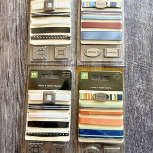 Assorted Ribbon and Ribbon Charms Set